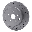 DFC 18-25 Subaru WRX Rear Drilled GeoSPEC Coated Rotor