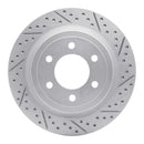 R1 18-21 Ford Expedition Rear Right Drilled & Slotted Geo-Carbon Rotor