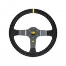 OMP Rally Steering Wheel Suede Leather (Black)