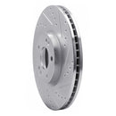 R1 07-12 Hyundai Veracruz Front Right Drilled & Slotted Silver Brake Rotor