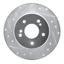 R1 01-11 Chrysler Crossfire Front & Rear Drilled & Slotted Silver Brake Rotor Set