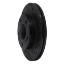 R1 96-98 Nissan 240SX Front Right Drilled & Slotted Black Brake Rotor