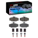 DFC 97-98 Volvo V90 Front & Rear Rotors w/4000 HybriDynamic Brake Pads w/Hardware