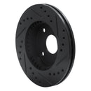 R1 90-01 Ford Escort Front Left Drilled & Slotted Black Brake Rotor