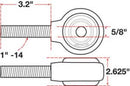 SPC Performance xAxis Rod End Ball Joint