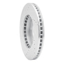 R1 01-03 Hyundai XG350 Front Right Drilled & Slotted Silver Brake Rotor