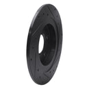 R1 98-05 Buick Park Avenue Rear Left Drilled & Slotted Black Brake Rotor