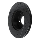 R1 05-07 BMW 120i (Mexico) Front Right Drilled & Slotted Black Brake Rotor
