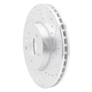 R1 13-19 Cadillac ATS Front & Rear Drilled & Slotted Silver Brake Rotor Set
