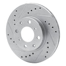 R1 86-91 Acura Integra Front Drilled & Slotted Silver Brake Rotor Set