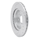 R1 05-15 Volkswagen Jetta Sedan Front Right Drilled & Slotted Silver Brake Rotor