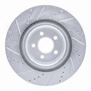 R1 05-23 Chrysler 300 Front & Rear Drilled & Slotted Silver Brake Rotor Set