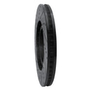 R1 09-11 Lexus GS350 Right Front Drilled & Slotted Black Brake Rotor