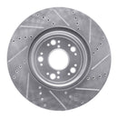 R1 95-00 Lexus LS400 Front Drilled & Slotted Silver Brake Rotor Set