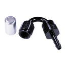 Russell 4AN ProClassic Crimp 150 Degree Hose End - Black