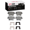 DFC 06-14 Dodge Charger Rear 5000 Advanced Semi Metallic Brake Pads and Hardware Kit