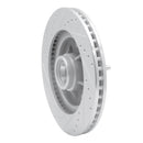R1 97-99 Ford F-150 RWD Front Right Drilled & Slotted Silver Brake Rotor