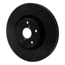 R1 13-20 Subaru WRX Front & Rear Drill/Slot Black Rotors w/Optimum Pads