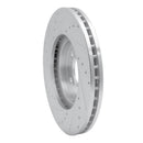R1 99-04 Acura RL Front Right Drilled & Slotted Silver Brake Rotor