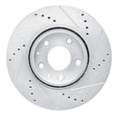 R1 19-25 Mazda 3 Sport Front Drilled & Slotted Silver Brake Rotor Set