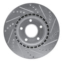 R1 82-85 Mercedes-Benz 500SEC Front & Rear Drilled & Slotted Silver Brake Rotor Set