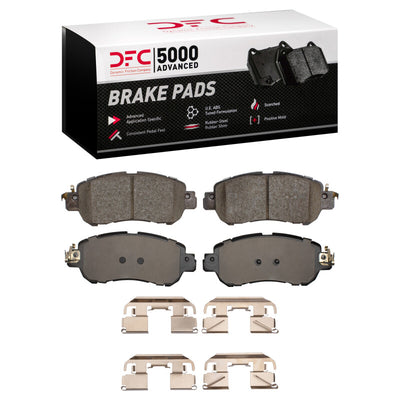 DFC 17-25 Nissan Kicks Front Drilled & Slotted Geoperformance Rotors 5000 Advanced Pads w/Hardware