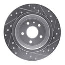 R1 13-20 Ford FusIon Front & Rear Drilled & Slotted Silver Brake Rotor Set