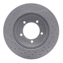 R1 67-70 Chevrolet Caprice Front Right Drilled & Slotted Geo-Carbon Rotor