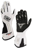 OMP ONE EVO-X MY24 GLOVES FIA 8856-2018 WHITE SZ M