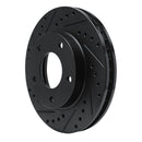 R1 69-78 Cadillac Eldorado Front/Rear Left Drilled & Slotted Black Brake Rotor