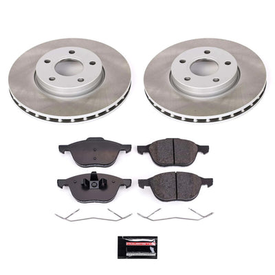Power Stop 13-18 Ford C-Max Front and Rear Semi-Coated Rotor Kit