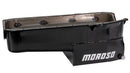 Moroso Pre-80 Chevrolet SBC (w/Driver Side Dipstick) Wet Sump 7qt 7.5in Steel Oil Pan - Black