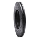 R1 16-21 Buick Regal Sportback Front Right Drilled & Slotted Black Brake Rotor