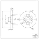 DFC 14-22 Chrysler 200 Rear GeoSPEC Coated Rotor