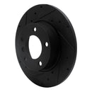 R1 95-98 BMW Z3 Front Left Drilled & Slotted Black Brake Rotor