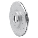 R1 15-21 Kia SEDONA Front Left Drilled & Slotted Silver Brake Rotor