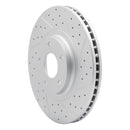 R1 03-05 Nissan Murano Front Right Drilled & Slotted Geo-Carbon Rotor