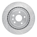 R1 16-24 Cadillac ATS Rear Right Drilled & Slotted Silver Brake Rotor
