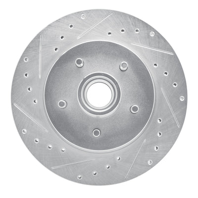 R1 85-92 Chevrolet Camaro Front Left Drilled & Slotted Silver Brake Rotor
