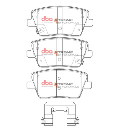 DBA 22-23 Hyundai Veloster (w/Solid Rear Rotor) Rear XP Performance Brake Pads