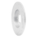R1 18-25 Hyundai Kona Rear Right Drilled & Slotted Silver Brake Rotor