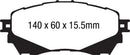 EBC S4 Brake Pad and Rotor Kit