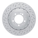 DFC 16-23 Porsche Cayman Left Front Drilled Hi-Carbon Alloy Geomet Coated Rotor