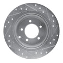 R1 07-17 Chrysler Sebring Front & Rear Drilled & Slotted Silver Brake Rotor Set