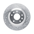 R1 16-25 Mazda CX-5 Front & Rear Drilled & Slotted Silver Brake Rotor Set