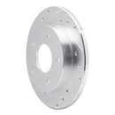 R1 86-92 Buick Riviera Rear Drilled & Slotted Silver Brake Rotor Set