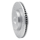 R1 77-79 American Motors CONCORD Front Left Drilled & Slotted Silver Brake Rotor