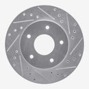 R1 78-81 Pontiac Firebird Rear Right Drilled & Slotted Silver Brake Rotor