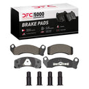 DFC 87-93 Ford Thunderbird Front 5000 Advanced Semi Metallic Brake Pads and Hardware Kit