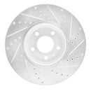 R1 08-12 Audi A4 Front & Rear Drilled & Slotted Silver Brake Rotor Set